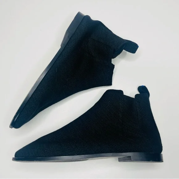 ROTHYS black merino ankle booth